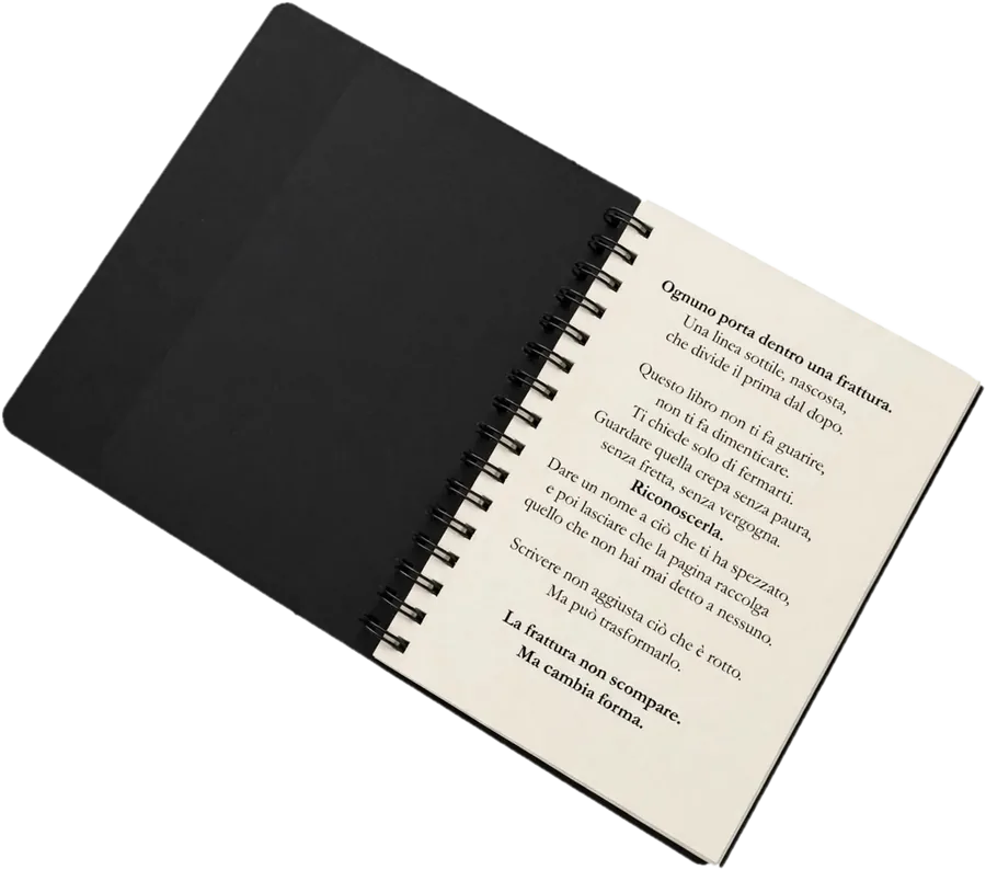 Pagina interna del libro La Frattura